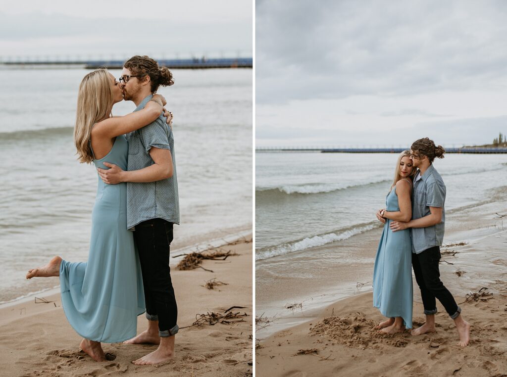 Brit Rader Photography-Silver Beach St. Joe Michigan Adventure Engagement Photos-Ashley + Bryan