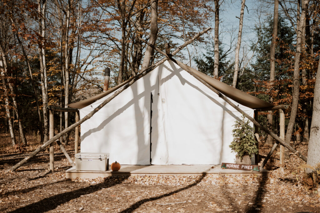 Field of Michigan | Glamping Tent | Brit Rader Photography